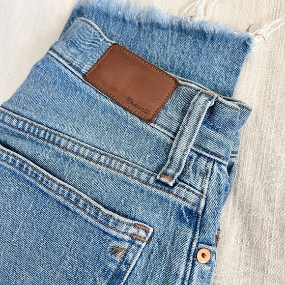 Madewell Blue Straight Leg Jeans Classic Style - Picture 6 of 6